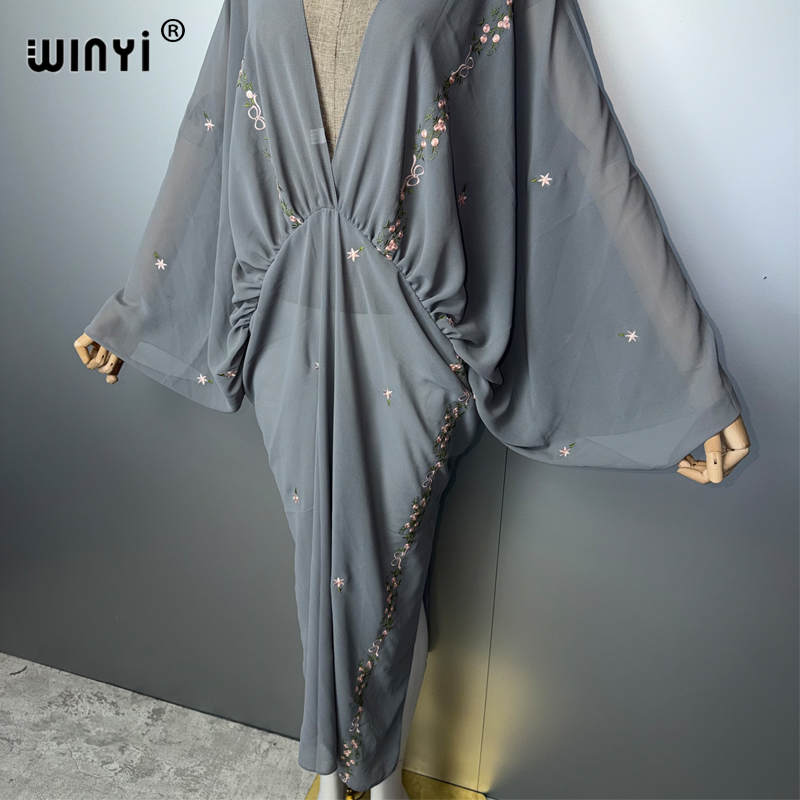 위니 V넥 여성 카프탄 드레스 아랍 전통 프린트 비치  - Cover Up Kaftan 리뷰 및 가격