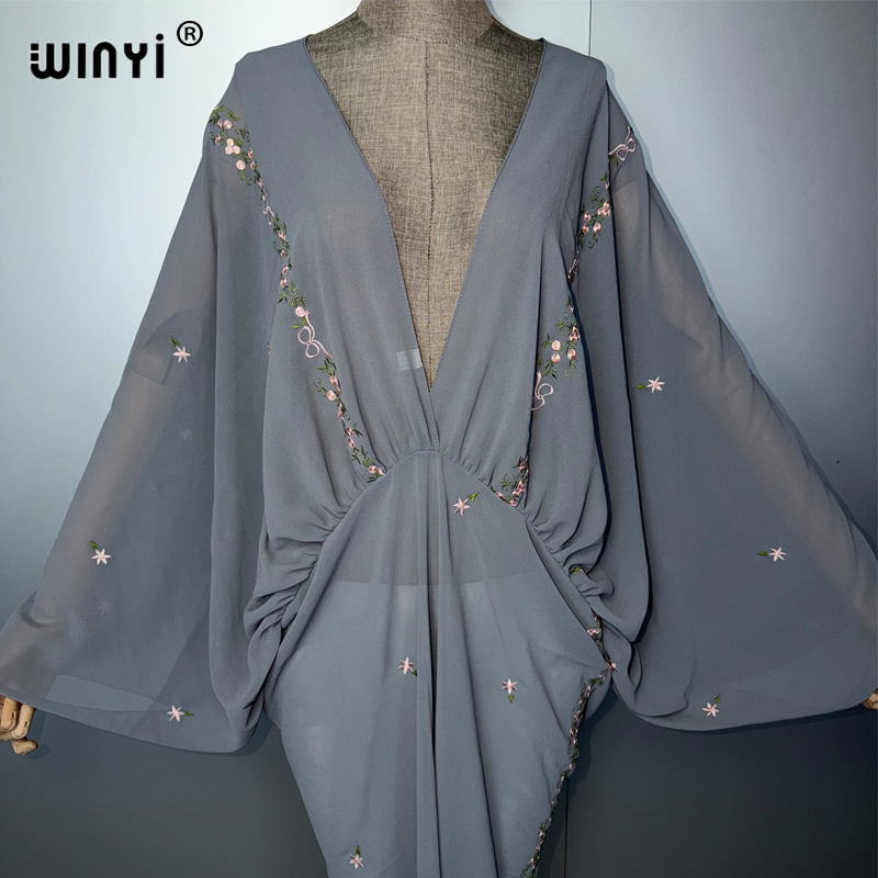 위니 V넥 여성 카프탄 드레스 아랍 전통 프린트 비치  - Cover Up Kaftan 리뷰 및 가격
