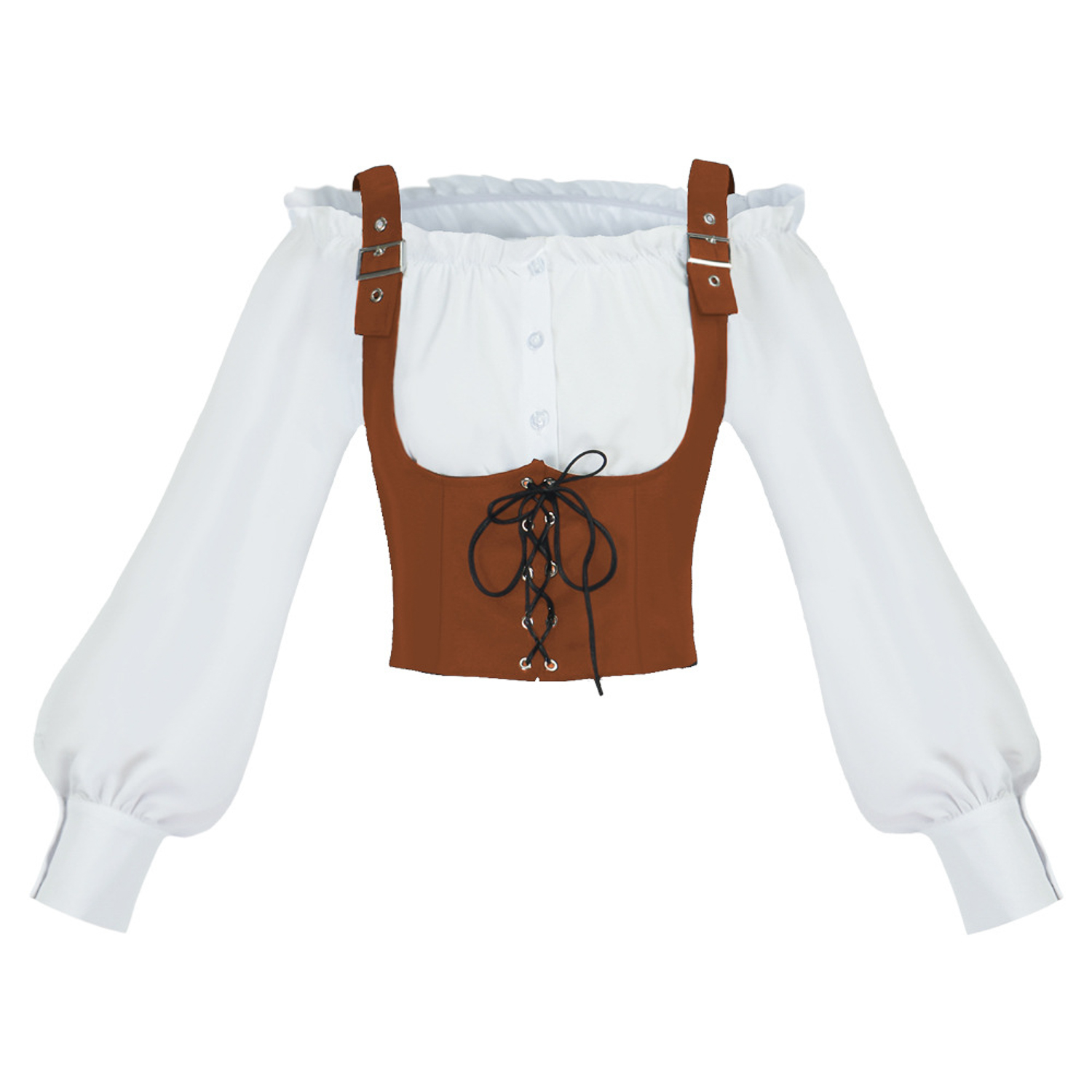 르네상스 스타일의 2피스 의상 세트, 어깨를 드러내는  - Blouse Off Shoulder 리뷰 및 가격