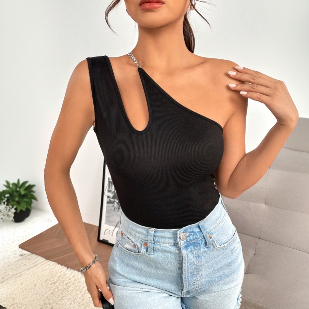 여성 섹시 홀터넥 슬림핏 민소매 베스트 블라우스 - Blouse Off Shoulder 리뷰 및 가격