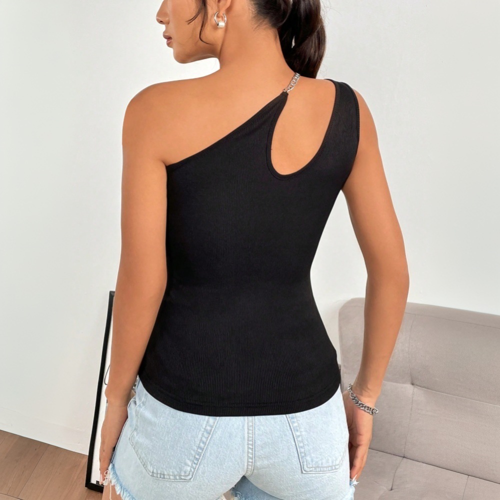 여성 섹시 홀터넥 슬림핏 민소매 베스트 블라우스 - Blouse Off Shoulder 리뷰 및 가격